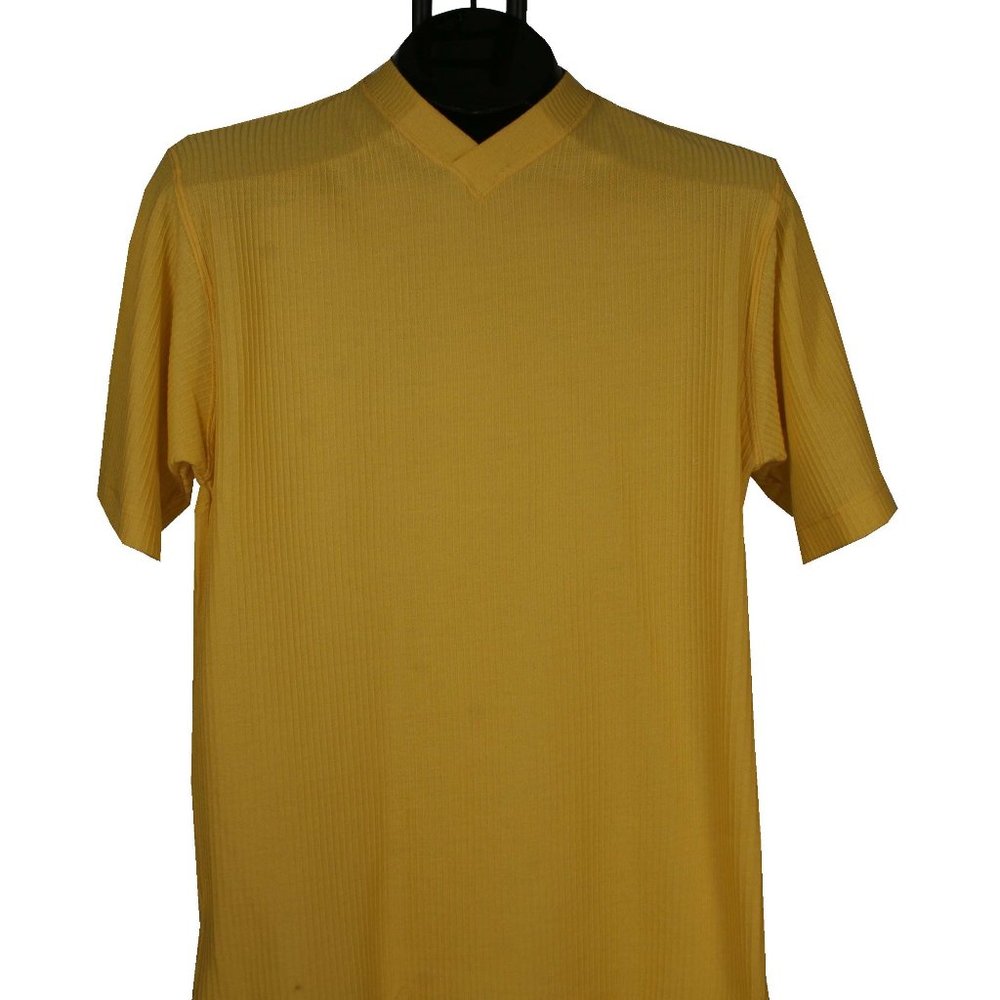 T Shirt V neck Short Sleeve Slim Fit Made In Italy